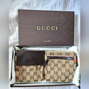 Gucci Brown and Tan Crossbody Bag